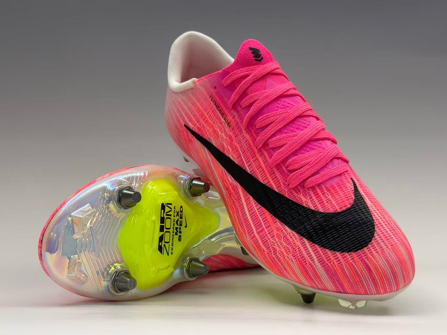 Guayos NK Air Zoom Mercurial Azul Tache Aluminio
